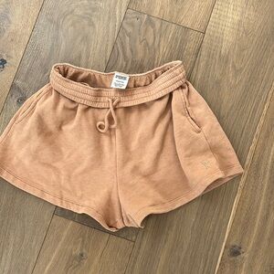 pink sweat shorts - size s